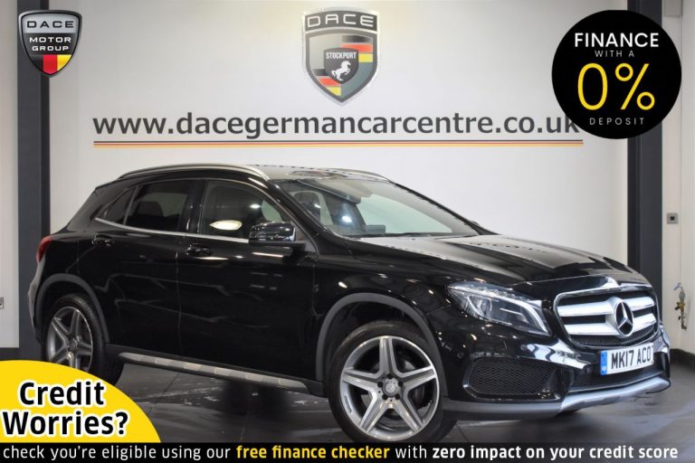 Used 2017 BLACK MERCEDES-BENZ GLA-CLASS Estate 1.6 GLA 200 AMG LINE [PREMIUM] 5d AUTO 154 BHP PETROL (reg. 2017-03-02) (Automatic) for sale in Stockport