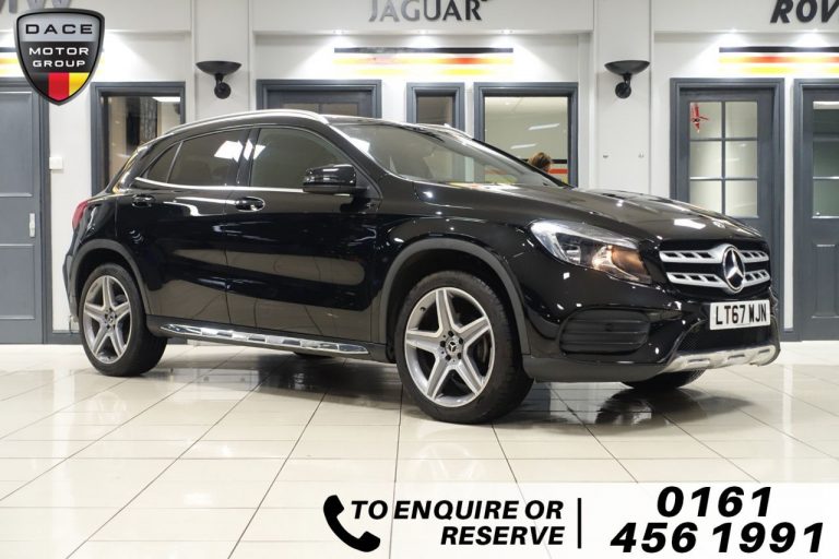 Used 2017 BLACK MERCEDES-BENZ GLA-CLASS Estate 2.1 GLA 200 D AMG LINE 5d AUTO 134 BHP DIESEL (reg. 2017-09-30) (Automatic) for sale in Stockport