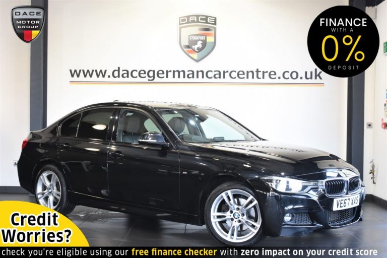 Used 2018 BLACK BMW 3 SERIES Saloon 2.0 320D XDRIVE M SPORT 4DR AUTO 188 BHP DIESEL (reg. 2018-01-31) (Automatic) for sale in Stockport