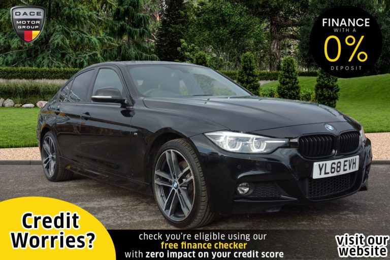 Used 2018 BLACK BMW 3 SERIES Saloon 2.0 320I XDRIVE M SPORT SHADOW EDITION 4d AUTO 181 BHP PETROL (reg. 2018-11-27) (Automatic) for sale in Stockport