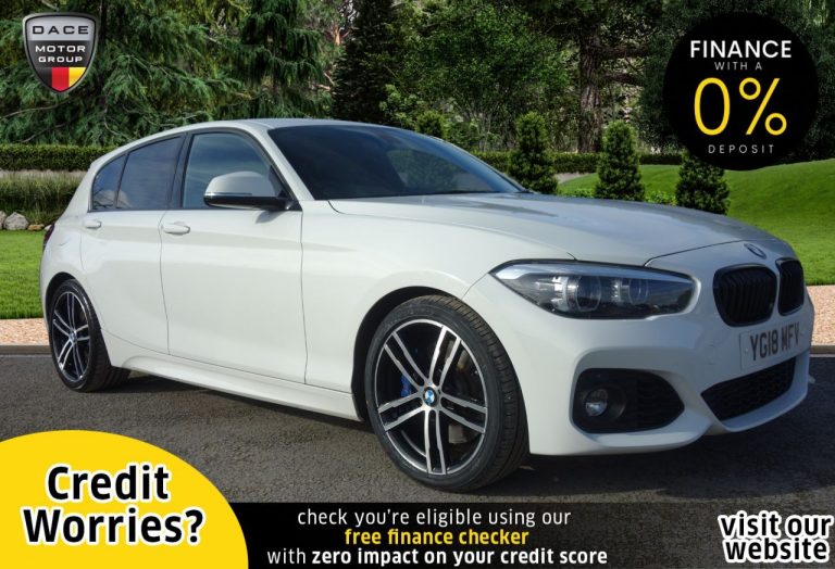 Used 2018 WHITE BMW 1 SERIES Hatchback 1.5 118I M SPORT SHADOW EDITION 5d AUTO 134 BHP PETROL (reg. 2018-03-01) (Automatic) for sale in Stockport