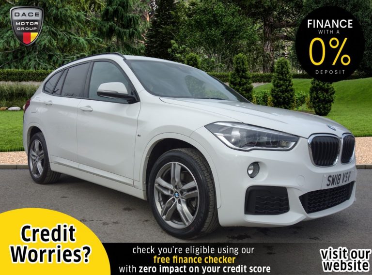 Used 2018 WHITE BMW X1 4x4 2.0 XDRIVE20D M SPORT 5d AUTO 188 BHP DIESEL (reg. 2018-08-07) (Automatic) for sale in Stockport