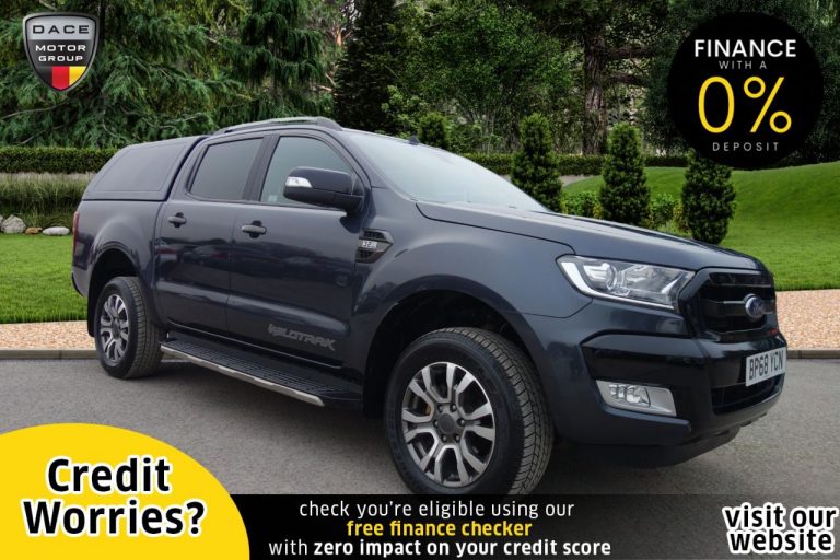 Used 2019 GREY FORD RANGER PICKUP 3.2 WILDTRAK 4X4 DCB TDCI 4d AUTO 197 BHP PLUS VAT DIESEL (reg. 2019-02-26) (Automatic) for sale in Stockport