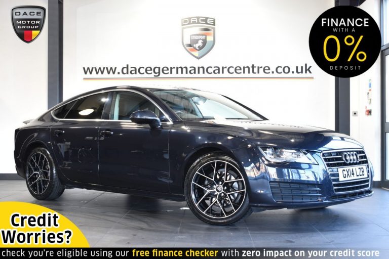 Used 2014 BLUE AUDI A7 Hatchback 3.0 TDI SE 5DR 201 BHP DIESEL (reg. 2014-03-17) (Automatic) for sale in Stockport