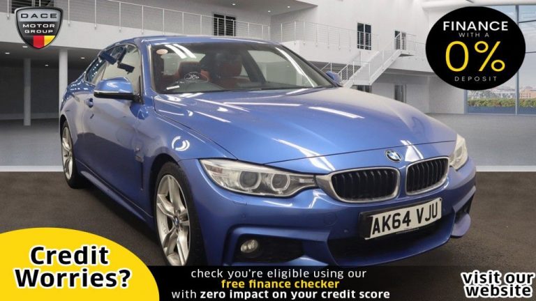 Used 2014 BLUE BMW 4 SERIES Coupe 2.0 420D M SPORT 2d AUTO 181 BHP DIESEL (reg. 2014-12-16) (Automatic) for sale in Stockport