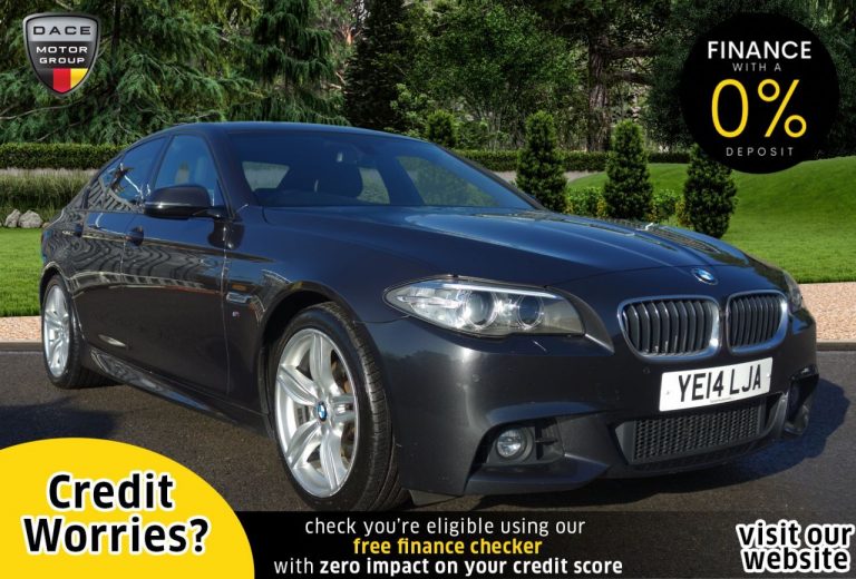 Used 2014 GREY BMW 5 SERIES Saloon 2.0 520D M SPORT 4d AUTO 181 BHP DIESEL (reg. 2014-06-03) (Automatic) for sale in Stockport