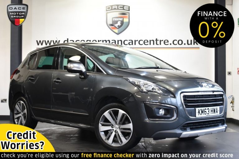 Used 2014 GREY PEUGEOT 3008 Hatchback 2.0 HDI ALLURE 5DR 163 BHP DIESEL (reg. 2014-02-12) (Automatic) for sale in Stockport