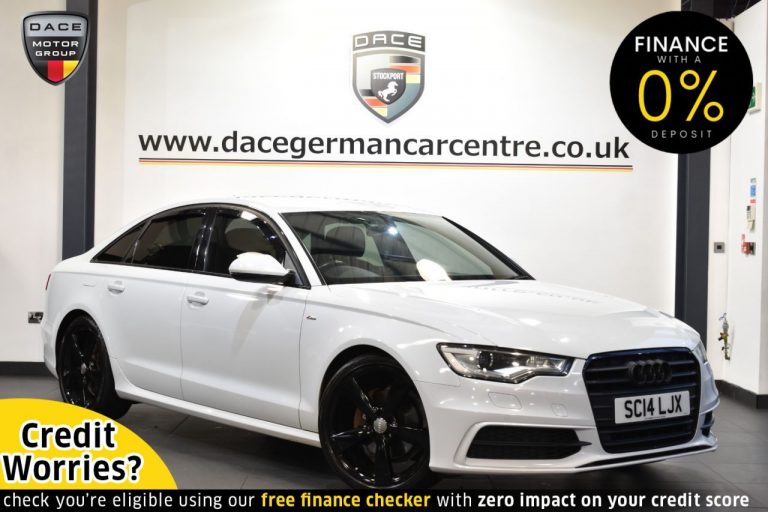 Used 2014 WHITE AUDI A6 Saloon 2.0 TDI ULTRA BLACK EDITION 4DR 188 BHP DIESEL (reg. 2014-06-20) (Automatic) for sale in Stockport