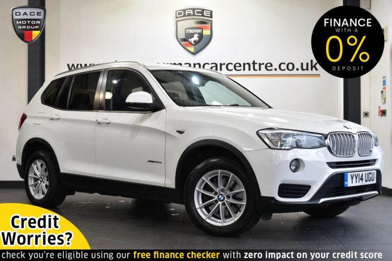 Used 2014 WHITE BMW X3 Estate 2.0 XDRIVE20D SE 5DR AUTO 188 BHP DIESEL (reg. 2014-05-28) (Automatic) for sale in Stockport