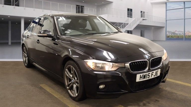 Used 2015 BLACK BMW 3 SERIES Saloon 2.0 320D M SPORT 4DR AUTO 181 BHP DIESEL (reg. 2015-03-31) (Automatic) for sale in Stockport