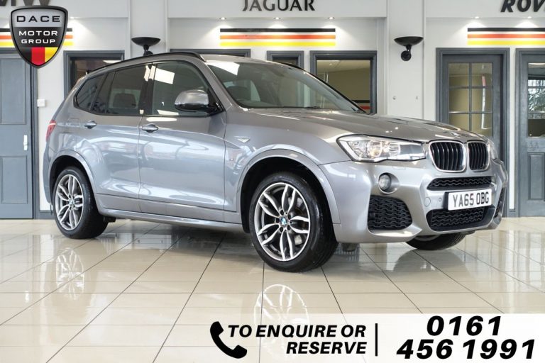 Used 2015 GREY BMW X3 4x4 2.0 XDRIVE20D M SPORT 5d AUTO 188 BHP DIESEL (reg. 2015-12-22) (Automatic) for sale in Stockport