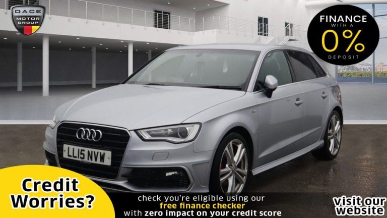 Used 2015 SILVER AUDI A3 Hatchback 1.6 TDI S LINE 5d AUTO 109 BHP DIESEL (reg. 2015-05-28) (Automatic) for sale in Stockport