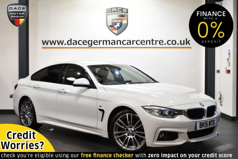 Used 2015 WHITE BMW 4 SERIES Coupe 2.0 420D M SPORT GRAN COUPE 4DR AUTO 188 BHP DIESEL (reg. 2015-04-24) (Automatic) for sale in Stockport