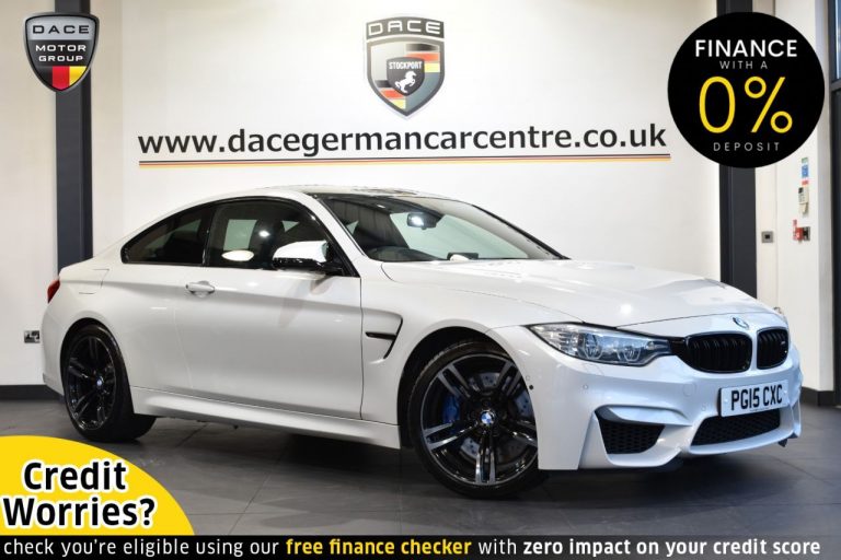 Used 2015 WHITE BMW M4 Coupe 3.0 M4 2DR AUTO 426 BHP PETROL (reg. 2015-03-20) (Automatic) for sale in Stockport