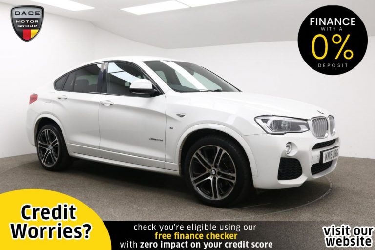 Used 2015 WHITE BMW X4 Coupe 3.0 XDRIVE30D M SPORT 4d AUTO 255 BHP DIESEL (reg. 2015-03-13) (Automatic) for sale in Stockport