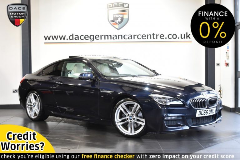 Used 2016 BLACK BMW 6 SERIES Coupe 3.0 640D M SPORT 2DR AUTO 309 BHP DIESEL (reg. 2016-10-25) (Automatic) for sale in Stockport