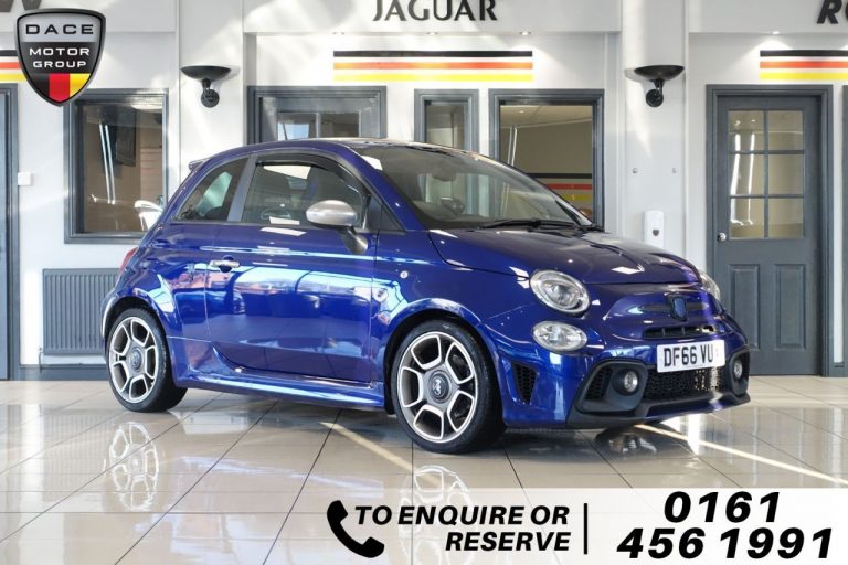 Used 2016 BLUE ABARTH 500 Hatchback 1.4 595 TURISMO MTA 3d AUTO 162 BHP PETROL (reg. 2016-10-31) (Automatic) for sale in Stockport
