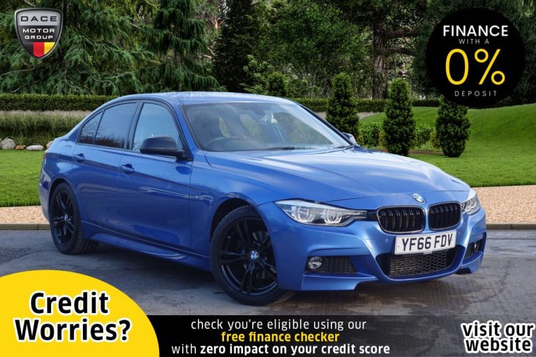 Used 2016 BLUE BMW 3 SERIES Saloon 2.0 320D M SPORT 4d AUTO 188 BHP DIESEL (reg. 2016-12-05) (Automatic) for sale in Stockport