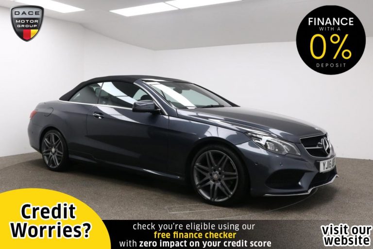 Used 2016 GREY MERCEDES-BENZ E-CLASS Convertible 2.1 E 220 D AMG LINE EDITION 2d AUTO 174 BHP DIESEL (reg. 2016-03-31) (Automatic) for sale in Stockport