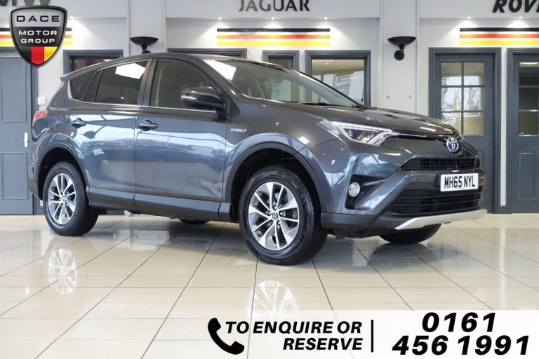 Used 2016 GREY TOYOTA RAV4 SUV 2.5 VVT-I BUSINESS EDITION PLUS 5d AUTO 197 BHP HYBRID ELECTRIC (reg. 2016-02-22) (Automatic) for sale in Stockport