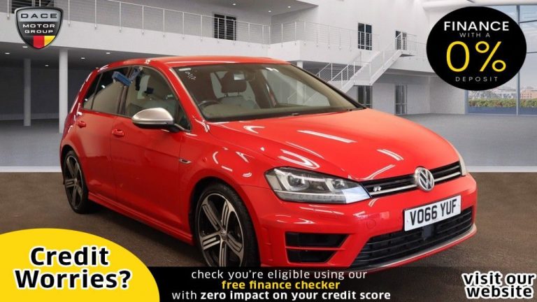 Used 2016 RED VOLKSWAGEN GOLF Hatchback 2.0 R DSG 5d AUTO 298 BHP PETROL (reg. 2016-09-26) (Automatic) for sale in Stockport