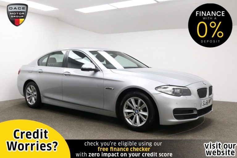 Used 2016 SILVER BMW 5 SERIES Saloon 2.0 520D SE 4d AUTO 188 BHP DIESEL (reg. 2016-11-10) (Automatic) for sale in Stockport