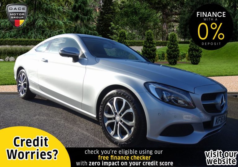 Used 2016 SILVER MERCEDES-BENZ C-CLASS Coupe 2.1 C 220 D SPORT 2d AUTO 168 BHP DIESEL (reg. 2016-06-30) (Automatic) for sale in Stockport