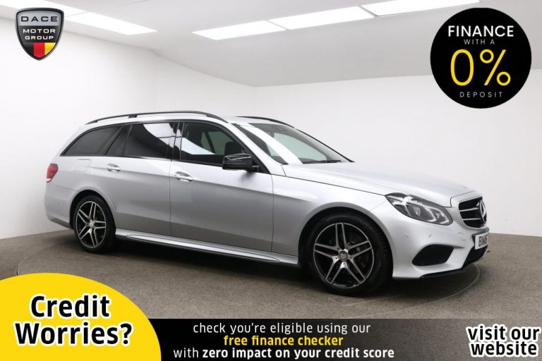 Used 2016 SILVER MERCEDES-BENZ E-CLASS Estate 2.1 E220 BLUETEC AMG NIGHT EDITION 5d AUTO 174 BHP DIESEL (reg. 2016-03-31) (Automatic) for sale in Stockport
