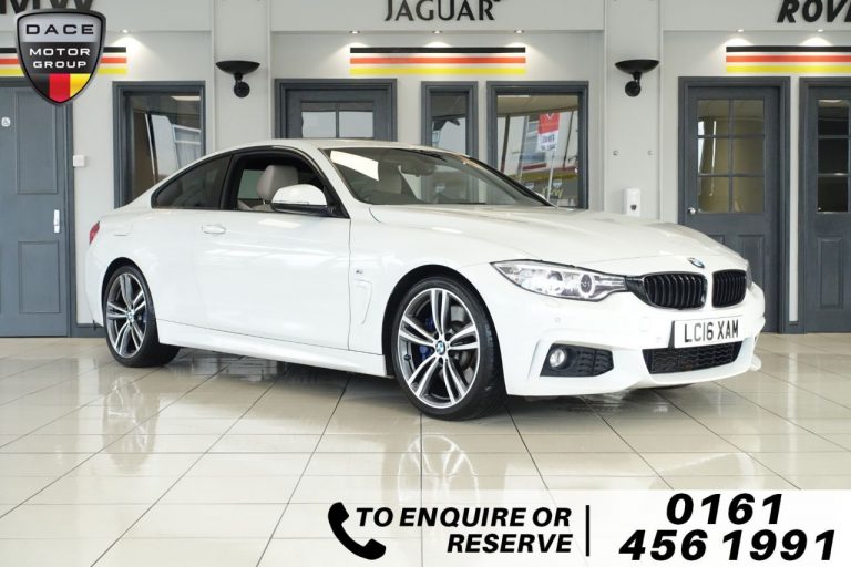 Used 2016 WHITE BMW 4 SERIES Coupe 2.0 430I M SPORT PLUS PACK 2d AUTO 248 BHP PETROL (reg. 2016-05-27) (Automatic) for sale in Stockport