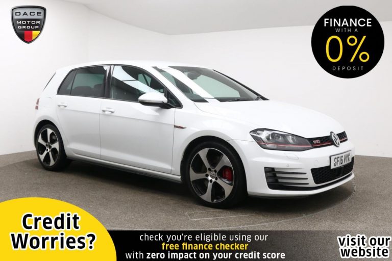 Used 2016 WHITE VOLKSWAGEN GOLF Hatchback 2.0 GTI PERFORMANCE DSG 5d AUTO 226 BHP PETROL (reg. 2016-05-07) (Automatic) for sale in Stockport