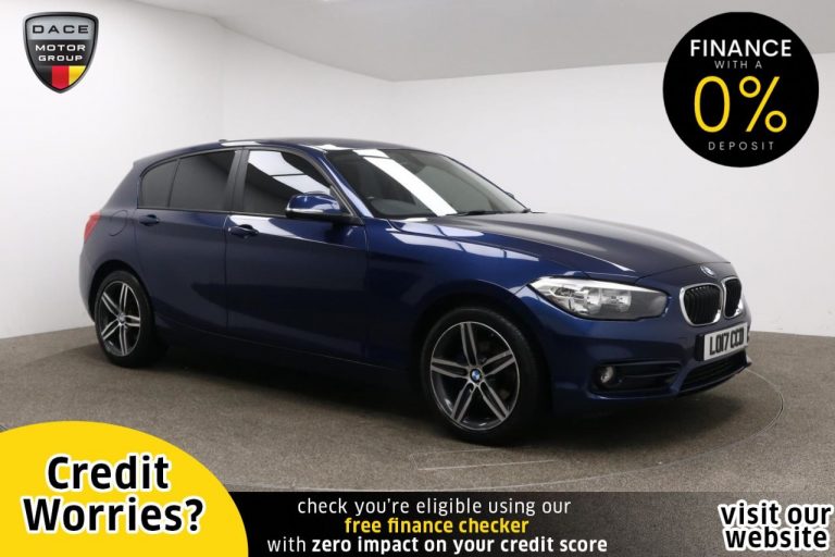 Used 2017 BLUE BMW 1 SERIES Hatchback 1.5 116D SPORT 5d AUTO 114 BHP DIESEL (reg. 2017-06-20) (Automatic) for sale in Stockport