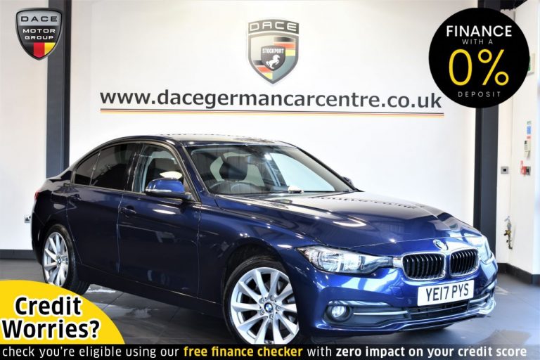 Used 2017 BLUE BMW 3 SERIES Saloon 2.0 320D SPORT 4DR 188 BHP DIESEL (reg. 2017-04-27) (Automatic) for sale in Stockport
