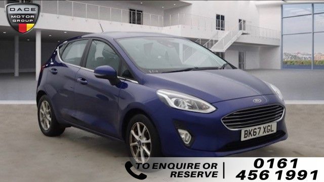 Used 2017 BLUE FORD FIESTA Hatchback 1.0 ZETEC 5d AUTO 99 BHP PETROL (reg. 2017-09-27) (Automatic) for sale in Stockport