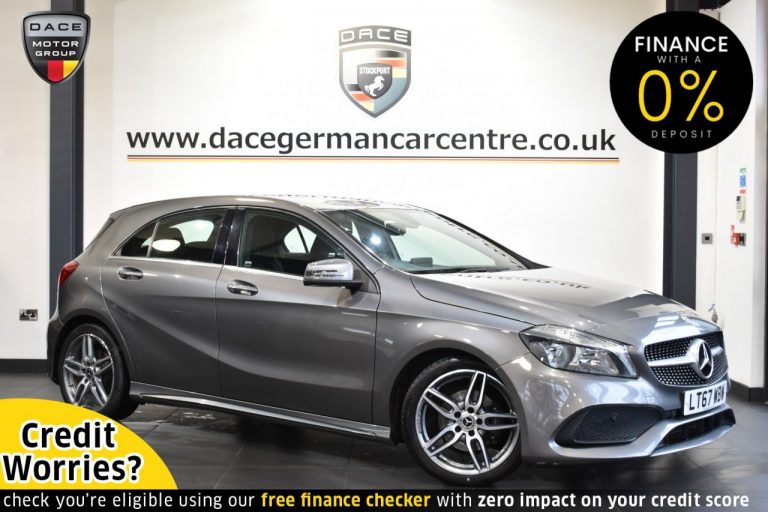 Used 2017 GREY MERCEDES-BENZ A-CLASS Hatchback 2.1 A 200 D AMG LINE 5DR AUTO 134 BHP DIESEL (reg. 2017-09-30) (Automatic) for sale in Stockport