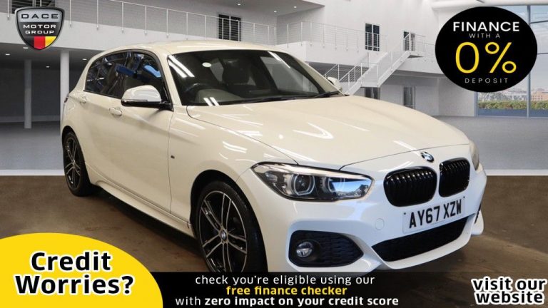 Used 2017 WHITE BMW 1 SERIES Hatchback 2.0 118D M SPORT SHADOW EDITION 5d AUTO 147 BHP DIESEL (reg. 2017-09-23) (Automatic) for sale in Stockport