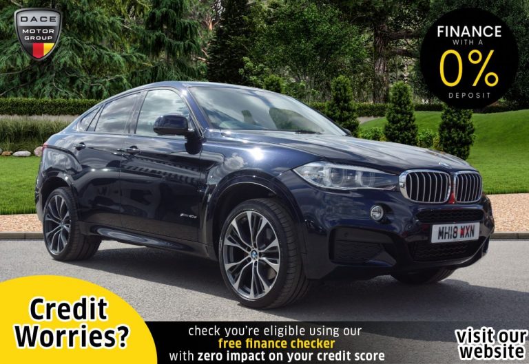 Used 2018 BLACK BMW X6 4x4 3.0 XDRIVE40D M SPORT EDITION 4d AUTO 309 BHP DIESEL (reg. 2018-07-16) (Automatic) for sale in Stockport