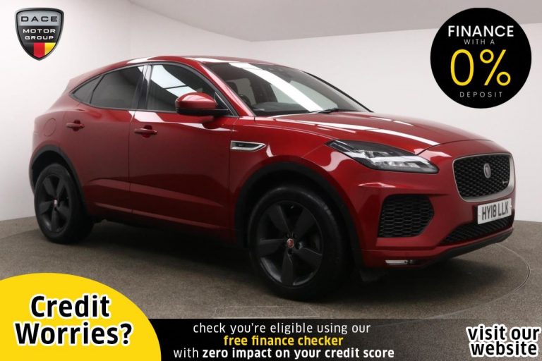 Used 2018 RED JAGUAR E-PACE Estate 2.0 R-DYNAMIC SE 5d AUTO 178 BHP DIESEL (reg. 2018-03-30) (Automatic) for sale in Stockport