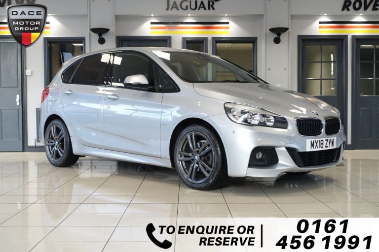 Used 2018 SILVER BMW 2 SERIES Hatchback 1.5 216D M SPORT ACTIVE TOURER 5d AUTO 114 BHP DIESEL (reg. 2018-03-01) (Automatic) for sale in Stockport