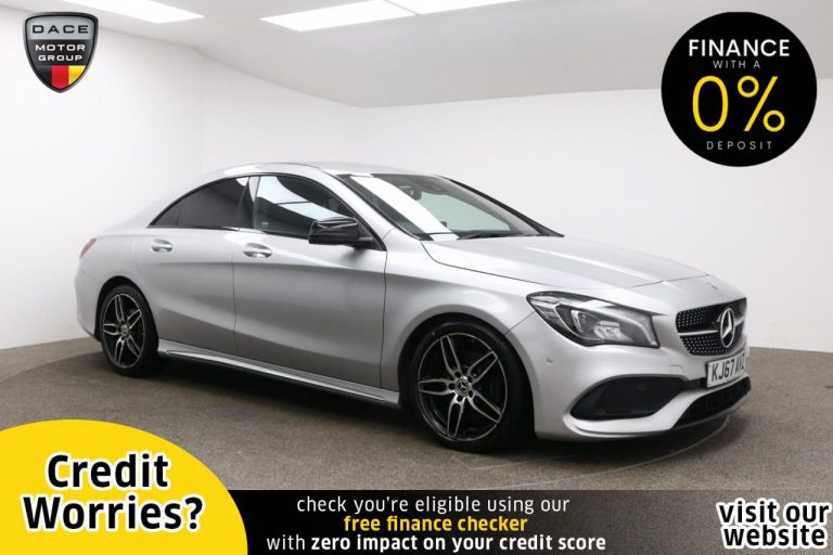 Used 2018 SILVER MERCEDES-BENZ CLA Coupe 2.1 CLA 220 D AMG LINE 4d AUTO 174 BHP DIESEL (reg. 2018-02-28) (Automatic) for sale in Stockport