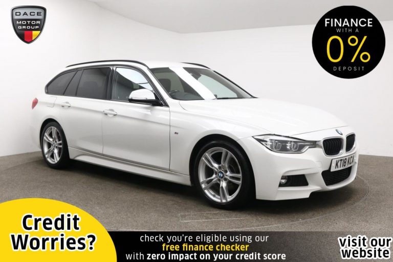 Used 2018 WHITE BMW 3 SERIES Estate 2.0 320D M SPORT TOURING 5d AUTO 188 BHP DIESEL (reg. 2018-05-31) (Automatic) for sale in Stockport