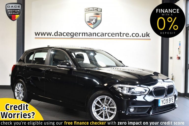 Used 2019 BLACK BMW 1 SERIES Hatchback 1.5 118I SE BUSINESS 5DR AUTO 134 BHP PETROL (reg. 2019-03-31) (Automatic) for sale in Stockport