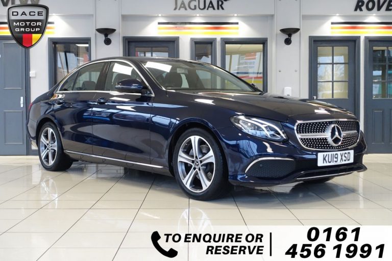Used 2019 BLUE MERCEDES-BENZ E-CLASS Saloon 2.0 E 220 D SE 4d AUTO 192 BHP DIESEL (reg. 2019-03-04) (Automatic) for sale in Stockport
