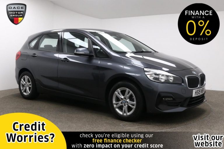 Used 2019 GREY BMW 2 SERIES Hatchback 2.0 220D XDRIVE SE ACTIVE TOURER 5d AUTO 188 BHP DIESEL (reg. 2019-06-21) (Automatic) for sale in Stockport