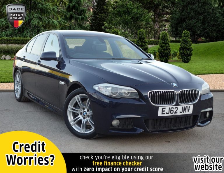 Used 2012 BLUE BMW 5 SERIES Saloon 2.0 520D M SPORT 4d AUTO 181 BHP DIESEL (reg. 2012-11-06) (Automatic) for sale in Stockport