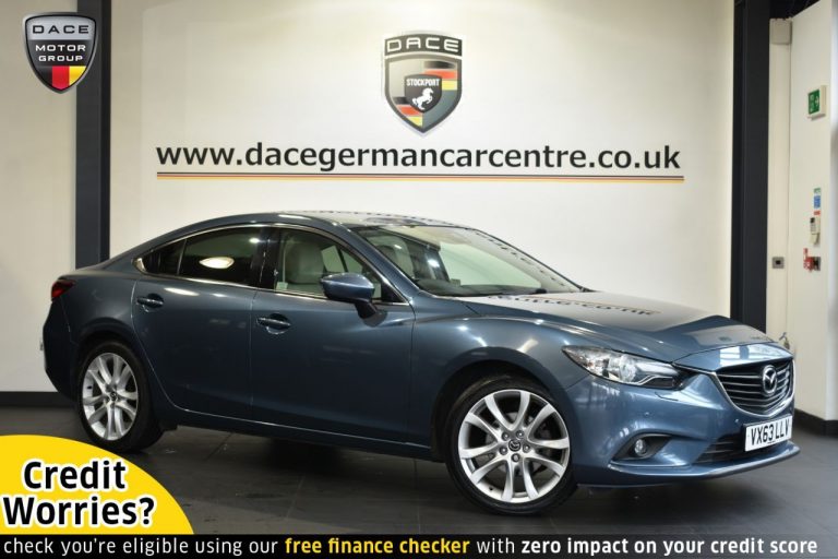 Used 2013 BLUE MAZDA 6 Saloon 2.2 D SPORT NAV 4DR AUTO 173 BHP DIESEL (reg. 2013-09-04) (Automatic) for sale in Stockport
