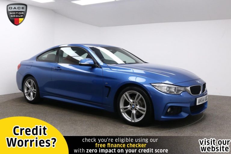 Used 2014 BLUE BMW 4 SERIES Coupe 2.0 420D M SPORT 2d AUTO 181 BHP DIESEL (reg. 2014-12-16) (Automatic) for sale in Stockport