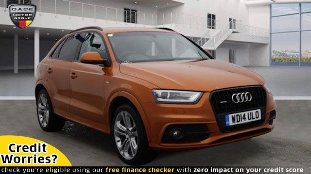 Used 2014 ORANGE AUDI Q3 Estate 2.0 TDI QUATTRO S LINE PLUS 5d AUTO 177 BHP DIESEL (reg. 2014-08-01) (Automatic) for sale in Stockport