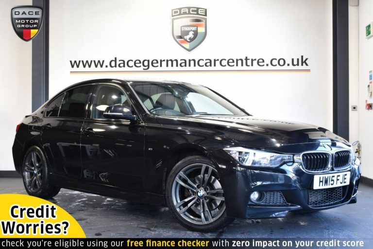 Used 2015 BLACK BMW 3 SERIES Saloon 2.0 320D M SPORT 4DR AUTO 181 BHP DIESEL (reg. 2015-03-31) (Automatic) for sale in Stockport