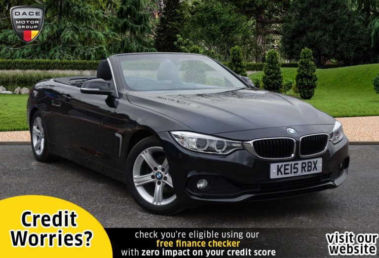 Used 2015 BLACK BMW 4 SERIES Convertible 2.0 420I SE 2d AUTO 181 BHP PETROL (reg. 2015-06-29) (Automatic) for sale in Stockport