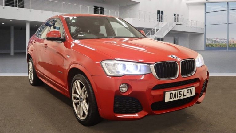 Used 2015 RED BMW X4 Coupe 2.0 XDRIVE20D M SPORT 4DR AUTO 188 BHP DIESEL (reg. 2015-04-30) (Automatic) for sale in Stockport